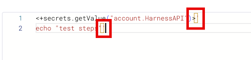 Highlighted invisible character in a script